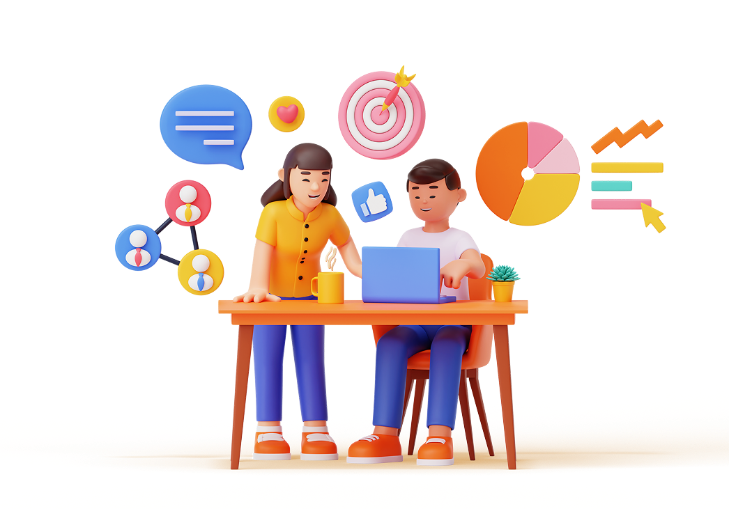 Portfolio showcase illustration